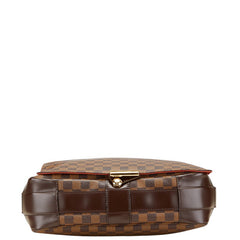 ルイ ヴィトン ダミエ バスティーユ 斜め掛け ショルダーバッグ N45258 ブラウン PVC レザー メンズ LOUIS VUITTON 【中古】