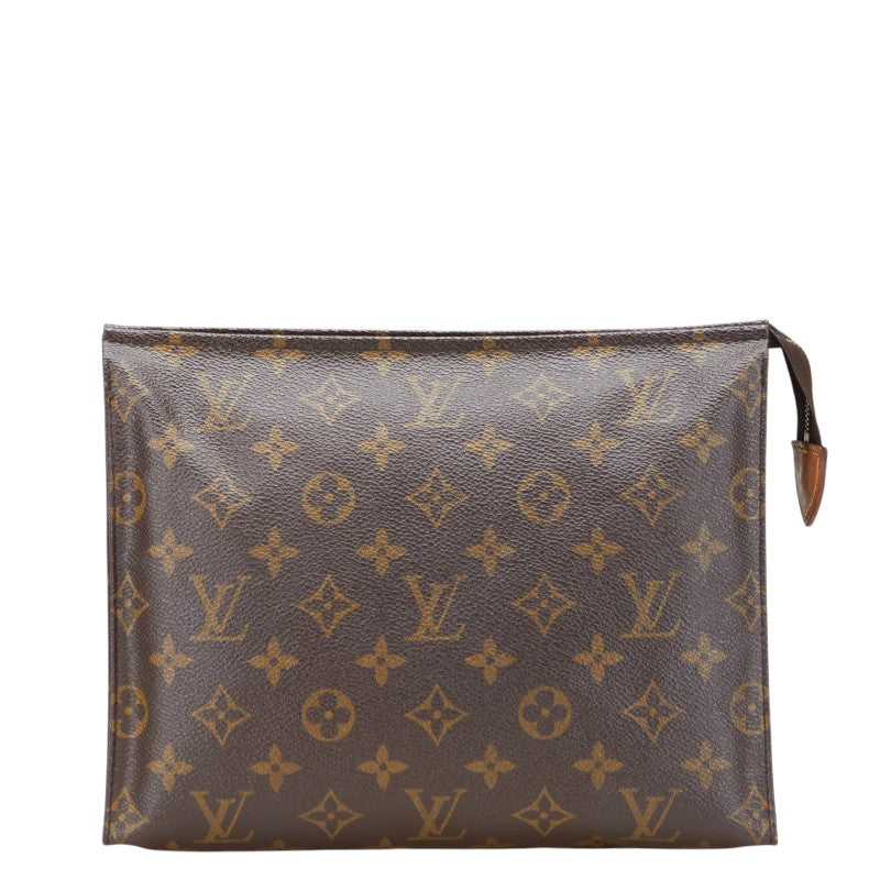 ルイ ヴィトン モノグラム ポッシュ トワレット26 クラッチバッグ M47542 ブラウン PVC レザー レディース LOUIS VUITTON 【中古】