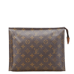 ルイ ヴィトン モノグラム ポッシュ トワレット26 クラッチバッグ M47542 ブラウン PVC レザー レディース LOUIS VUITTON 【中古】