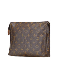 ルイ ヴィトン モノグラム ポッシュ トワレット26 クラッチバッグ M47542 ブラウン PVC レザー レディース LOUIS VUITTON 【中古】