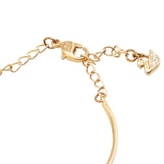 スワロフスキー ラインストーン ブレスレット ゴールド メッキ レディース SWAROVSKI 【中古】