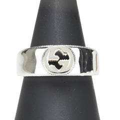 グッチ インターロッキングG リング 指輪 #19 SV925 シルバー メンズ GUCCI 【中古】