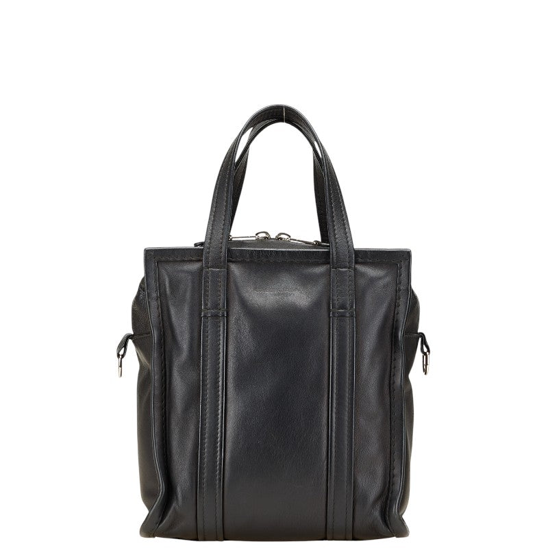 バレンシアガ バザール ショッパーXS ハンドバッグ 452458 ブラック レザー レディース BALENCIAGA 【中古】