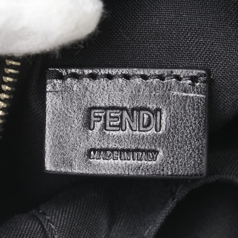 フェンディ カーリト リュック モチーフ キーホルダー 小物入れ 7AR512 ブラック ブルー ナイロン レザー レディース FENDI 【中古】