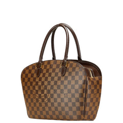 ルイ ヴィトン ダミエ サリア オリゾンタル ハンドバッグ N51282 ブラウン PVC レザー レディース LOUIS VUITTON 【中古】