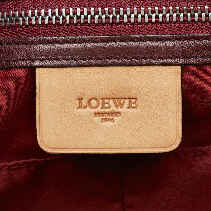 ロエベ ハンドバッグ トートバッグ ブラウン レザー レディース LOEWE 【中古】