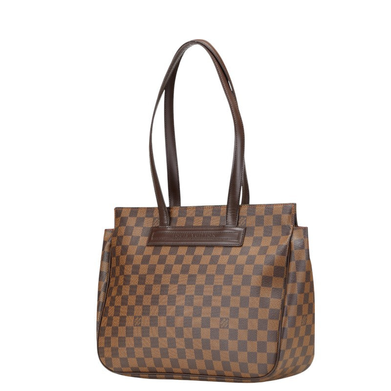 ルイ ヴィトン ダミエ パリオリPM ハンドバッグ トートバッグ N51123 ブラウン PVC レザー レディース LOUIS VUITTON 【中古】