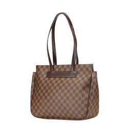 ルイ ヴィトン ダミエ パリオリPM ハンドバッグ トートバッグ N51123 ブラウン PVC レザー レディース LOUIS VUITTON 【中古】