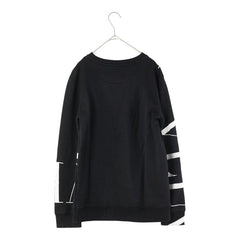 ヴァレンティノ VLTNロゴ スウェットトレーナー サイズ:S ブラック ホワイト コットン メンズ VALENTINO 【中古】