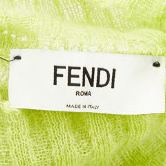 フェンディ ニット セーター サイズ:36 FZX892 ライトグリーン ポリエステル ウール モヘヤ レディース FENDI 【中古】
