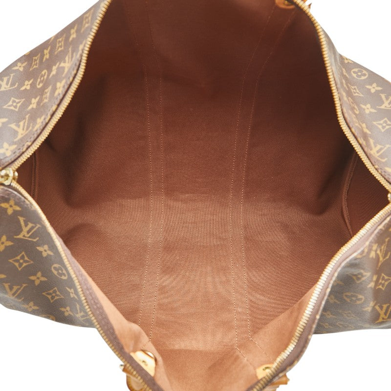 ルイ ヴィトン モノグラム キーポル55 ボストンバッグ M41424 ブラウン PVC レザー レディース LOUIS VUITTON 【中古】