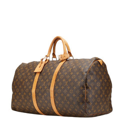ルイ ヴィトン モノグラム キーポル55 ボストンバッグ M41424 ブラウン PVC レザー レディース LOUIS VUITTON 【中古】