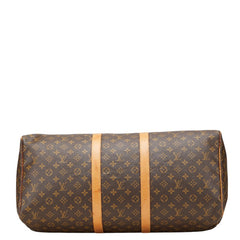 ルイ ヴィトン モノグラム キーポル55 ボストンバッグ M41424 ブラウン PVC レザー レディース LOUIS VUITTON 【中古】