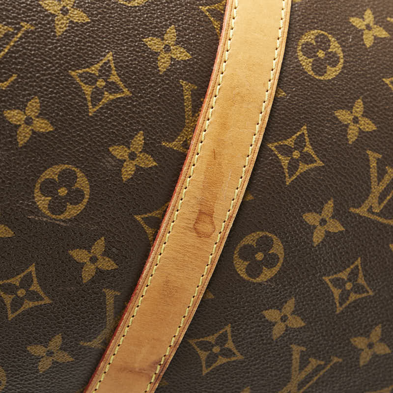ルイ ヴィトン モノグラム キーポル55 ボストンバッグ M41424 ブラウン PVC レザー レディース LOUIS VUITTON 【中古】