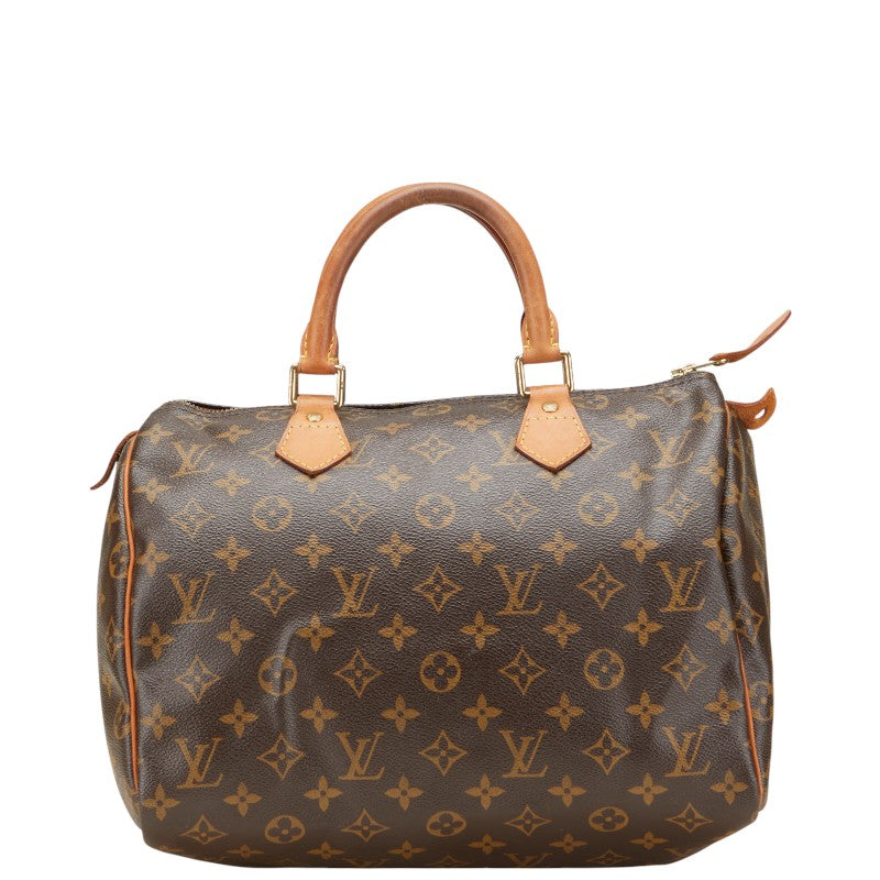 ルイ ヴィトン モノグラム スピーディ30 ハンドバッグ M41526 ブラウン PVC レザー レディース LOUIS VUITTON 【中古】