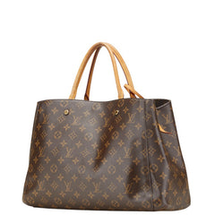 ルイ ヴィトン モノグラム モンテーニュGM ハンドバッグ ショルダーバッグ 2WAY M41067 ブラウン PVC レザー レディース LOUIS VUITTON 【中古】