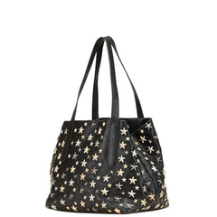 ジミーチュウ スタースタッズ ハンドバッグ ブラック レザー レディース JIMMY CHOO 【中古】