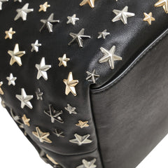 ジミーチュウ スタースタッズ ハンドバッグ ブラック レザー レディース JIMMY CHOO 【中古】