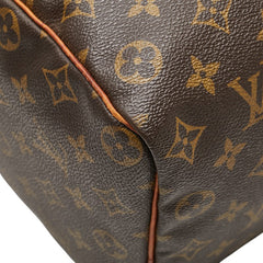 ルイ ヴィトン モノグラム スピーディ35 ハンドバッグ ボストンバッグ M41524 ブラウン PVC レザー レディース LOUIS VUITTON 【中古】