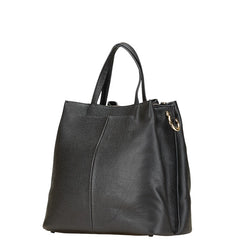 コールハーン バケットバッグ ハンドバッグ ショルダーバッグ 2WAY ブラック レザー レディース COLE HAAN 【中古】