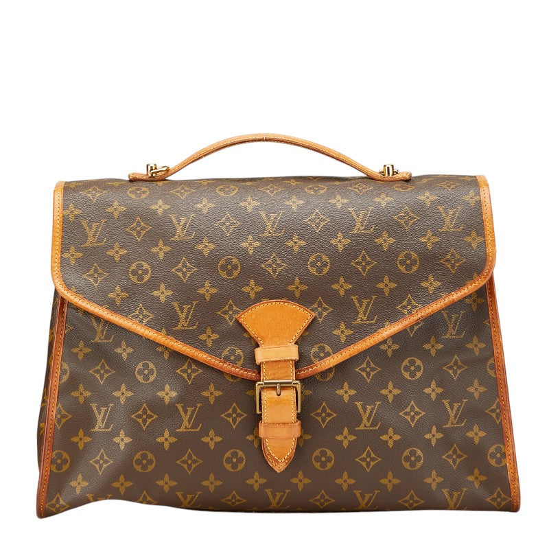 ルイ ヴィトン モノグラム ビバリー41 ハンドバッグ M51121 ブラウン PVC レザー レディース LOUIS VUITTON 【中古】