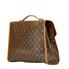 ルイ ヴィトン モノグラム ビバリー41 ハンドバッグ M51121 ブラウン PVC レザー レディース LOUIS VUITTON 【中古】