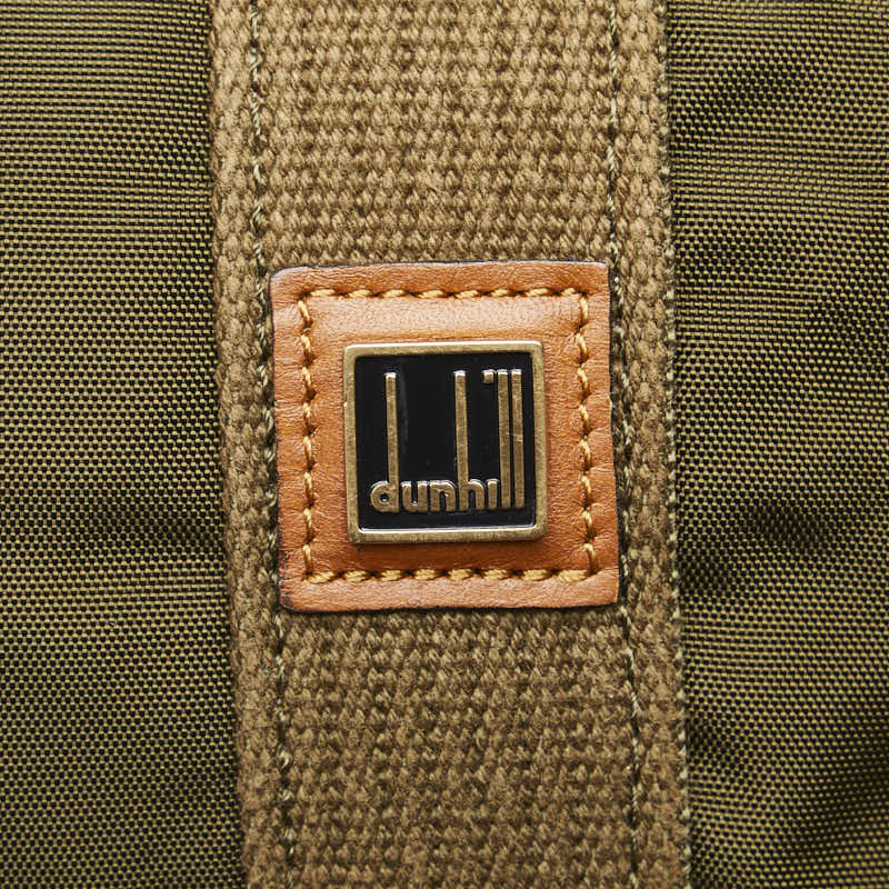 ダンヒル ボストンバッグ カーキ ブラウン ナイロン キャンバス レザー メンズ Dunhill 【中古】