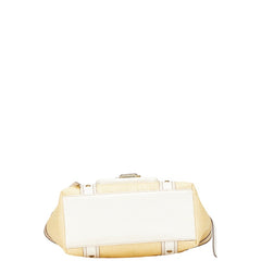 コーチ かごバッグ トートバッグ M05K-113 ベージュ ホワイト ストロー レザー レディース COACH 【中古】