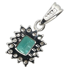Pt900 プラチナ エメラルド0.31ct ダイヤ0.09ct ペンダントトップ レディース 【中古】