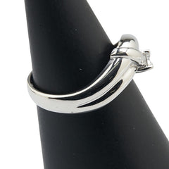 Pt900 プラチナ ダイヤ0.30ct スリーストーン リング 指輪 レディース 14.5号 【中古】