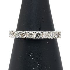 Pt900 プラチナ ダイヤ1.00ct ハーフエタニティ リング 指輪 レディース 12.5号 【中古】