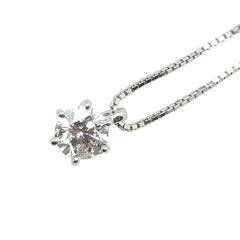 Pt900 プラチナ Pt850 プラチナ ダイヤ0.70ct ネックレス レディース 【中古】