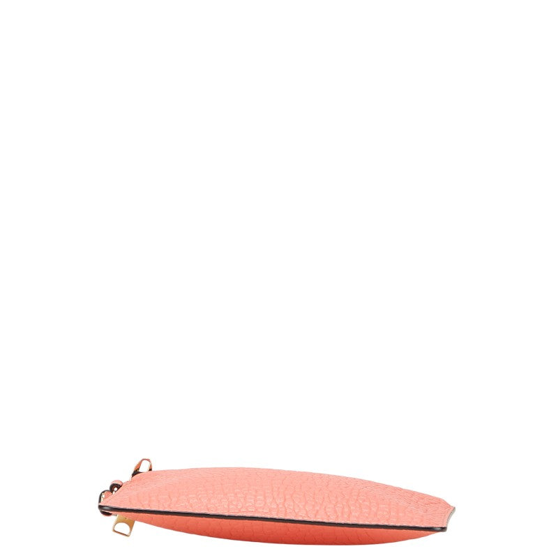 バーバリー ロゴ セカンドバッグ ピンク レザー レディース BURBERRY 【中古】