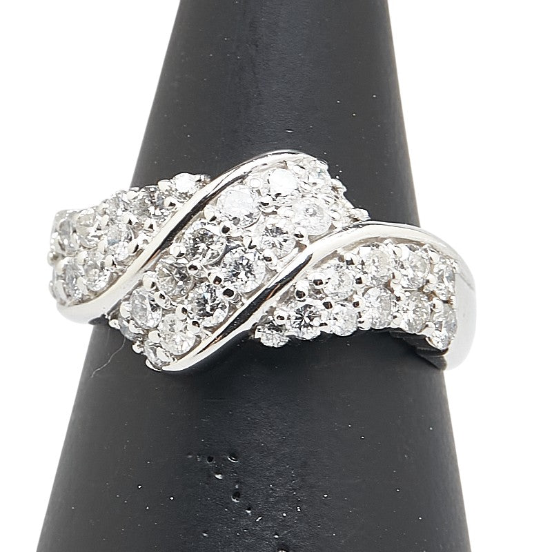 Pt900 プラチナ ダイヤ1.08ct リング 指輪 レディース 12.5号 【中古】