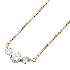 K18YG イエローゴールド ダイヤ1.02ct ペンダントネックレス レディース 【中古】
