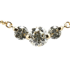 K18YG イエローゴールド ダイヤ1.02ct ペンダントネックレス レディース 【中古】