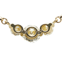 K18YG イエローゴールド ダイヤ1.02ct ペンダントネックレス レディース 【中古】