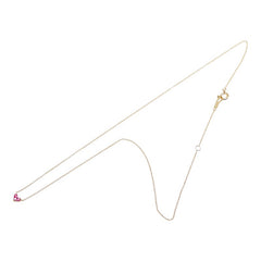 スタージュエリー K18YG イエローゴールド ルビー0.13ct ハート モチーフ ペンダントネックレス レディース STAR JEWELRY 【中古】