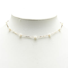 K18YG イエローゴールド アコヤパール4.5～4.6mm ステーション ネックレス レディース 【中古】