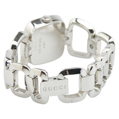 グッチ Gコレクション 腕時計 125.5 クオーツ シルバー文字盤 ステンレススチール レディース GUCCI 【中古】