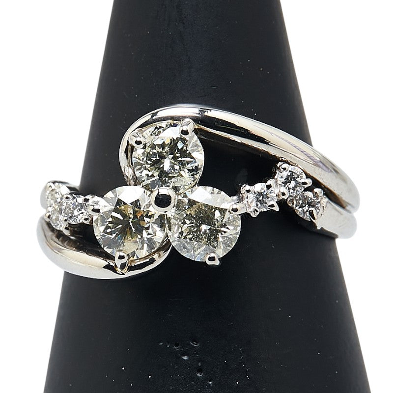 Pt900 プラチナ ダイヤ1.17ct リング 指輪 レディース 12.5号 【中古】