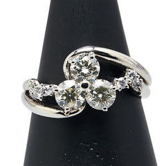 Pt900 プラチナ ダイヤ1.17ct リング 指輪 レディース 12.5号 【中古】