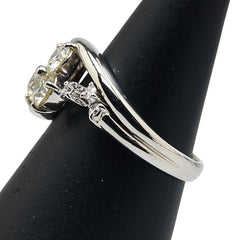 Pt900 プラチナ ダイヤ1.17ct リング 指輪 レディース 12.5号 【中古】