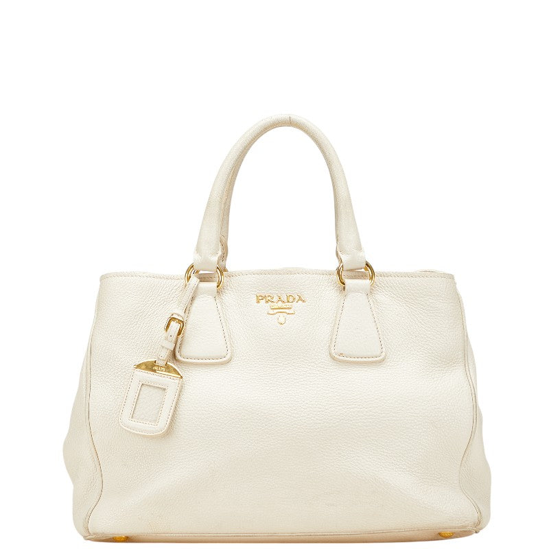 プラダ ハンドバッグ アイボリー レザー レディース PRADA 【中古】