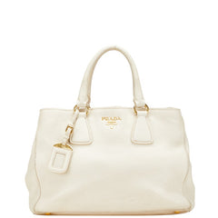 プラダ ハンドバッグ アイボリー レザー レディース PRADA 【中古】