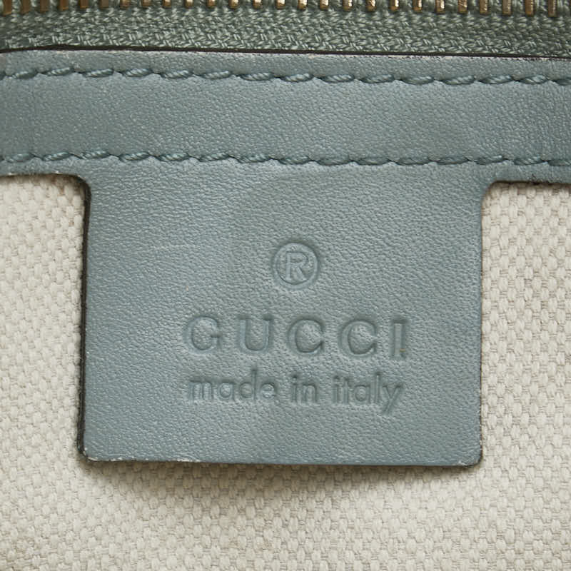 グッチ GGキャンバス ハンドバッグ ショルダーバッグ 2WAY 247205 ベージュ ブルー キャンバス レザー レディース GUCCI 【中古】