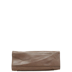 グッチ トーテム バタフライ 蝶々 モチーフ ビジュー ハンドバッグ 505342 ブラウン レザー レディース GUCCI 【中古】