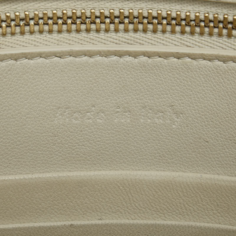 セリーヌ トロッター 斜め掛け ショルダーバッグ ホワイト レザー レディース CELINE 【中古】
