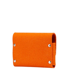 エルメス エテュイカルトGM トランプケース カードケース ポーチ オレンジ フェルト レディース HERMES 【中古】