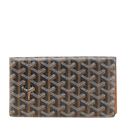 ゴヤール ヘリンボーン 長財布 ブラウン PVC レディース GOYARD 【中古】